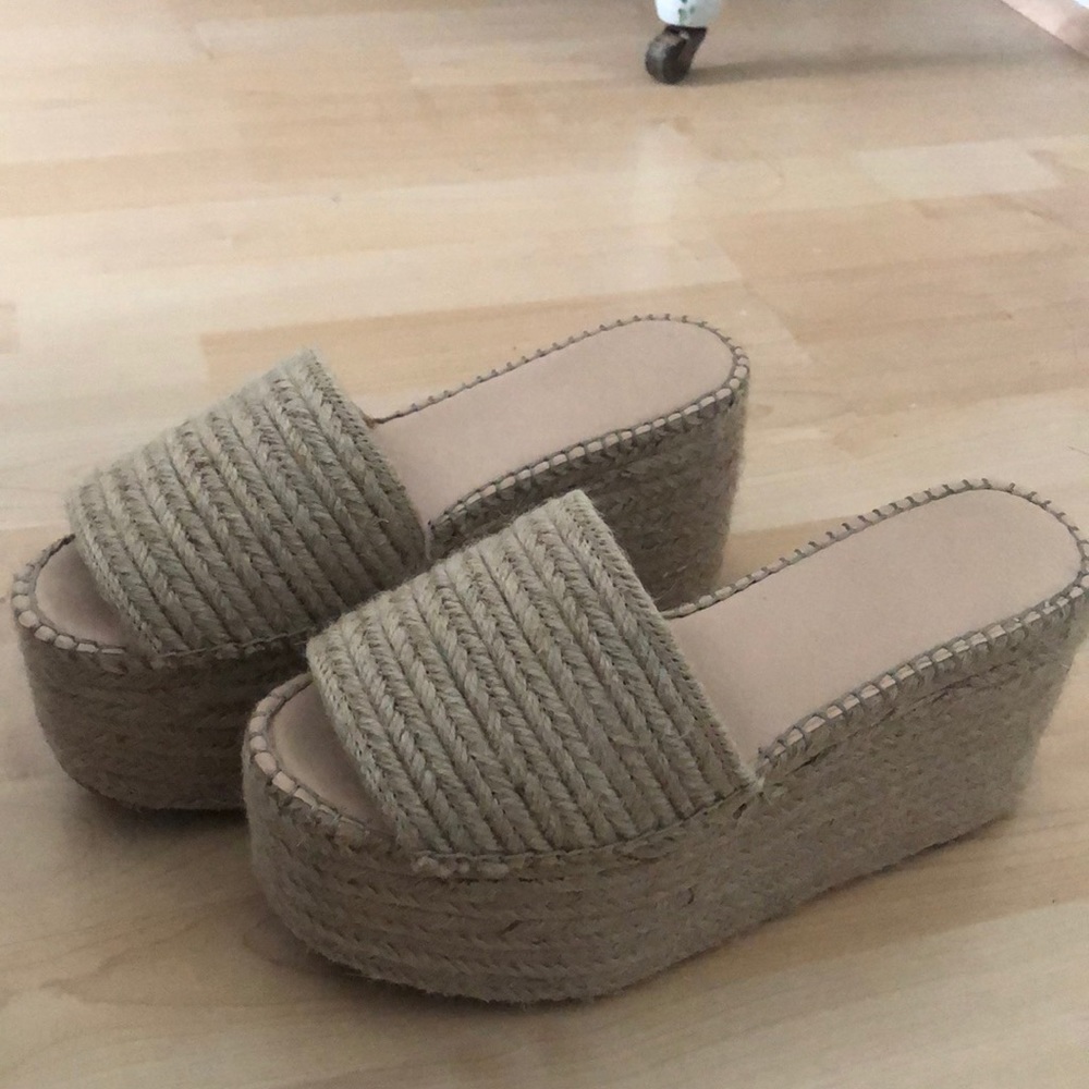 Platform espadrille sandals